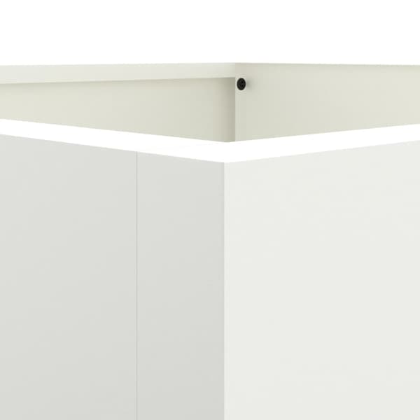 vidaXL Kruka, Vit, 52x48x75 cm, Stål