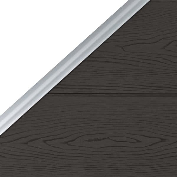 vidaXL WPC-aitapaneeli 95x(105-180) cm musta