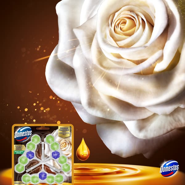 Domestos Aroma Vit Ros Tärning 3x50g