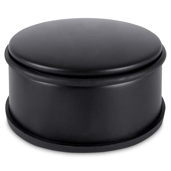 Metallic dørblokker sort 11,5 cm