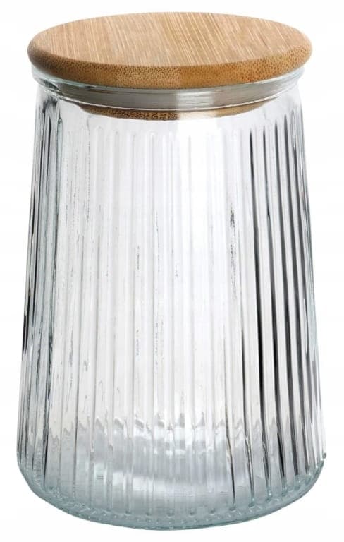 Köksförvaringsbehållare med bambulock 950ml