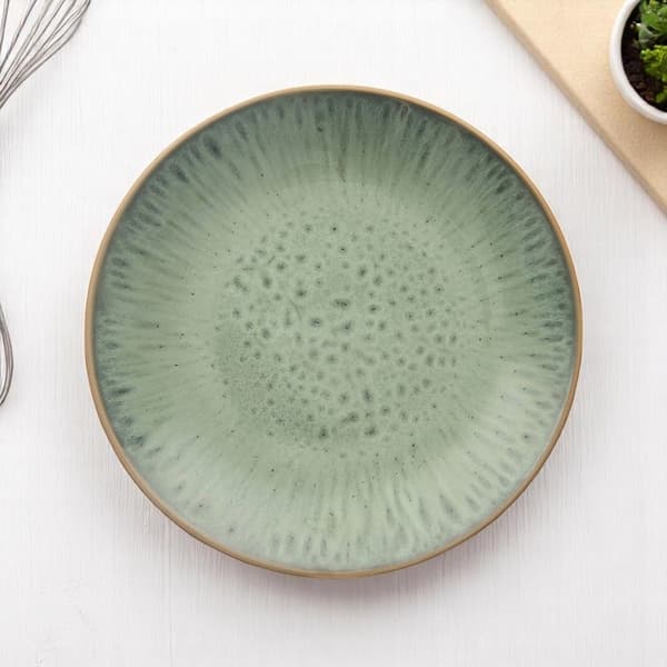 Desserttallrik keramisk grön GLAZE 20,5 cm