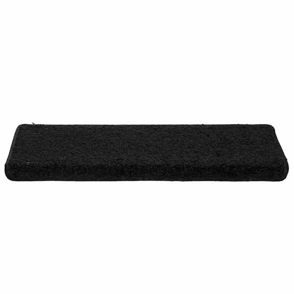 vidaXL Trappmattor 30 st 65x21x4 cm svarta