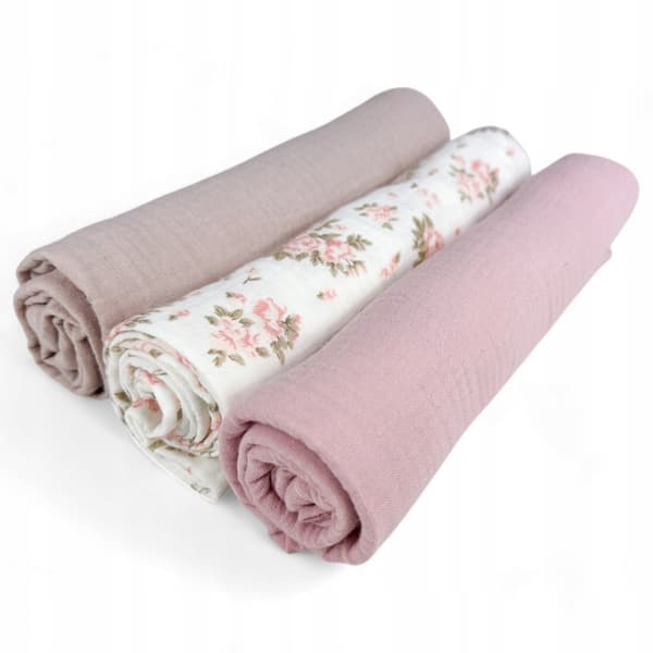 Plumeri Muslin Bleer Sæt med 3 Farver 70x70 cm