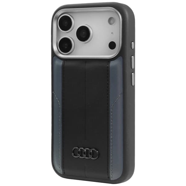 Audi A6 MagSafe-etui i kunstlæder til iPhone 17 Pro - Sort