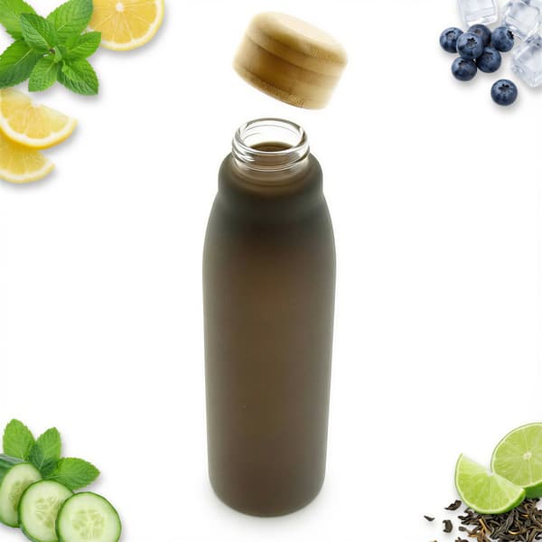 GLAS VATTENFLASKA ECO 600 ML