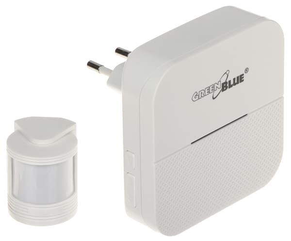 GB-212 trådlös dörrklocka med PIR-sensor grön och blå