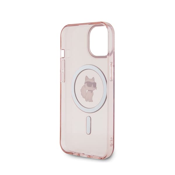 Karl Lagerfeld IML Choupette MagSafe - iPhone 15 cover (lyserød)
