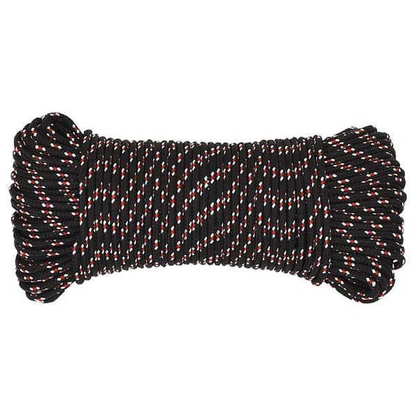 vidaXL sejltov, sort, 3 mm, 500 m, polypropylen