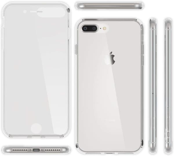 FLEKSIBELT ETUI TIL APPLE IPHONE 7/8 PLUS TRANSPARENT A1864 A1897