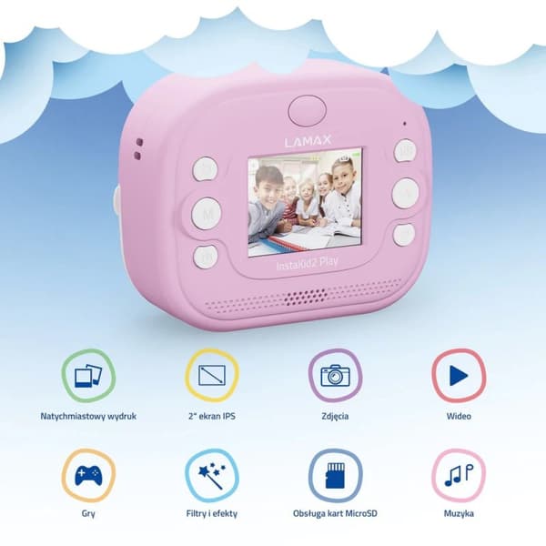 LAMAX InstaKid2 Play Kamera, Pink