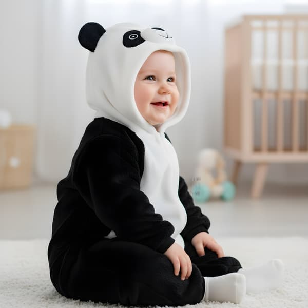 Heldragt til baby Panda 120 cm: 96-104 cm