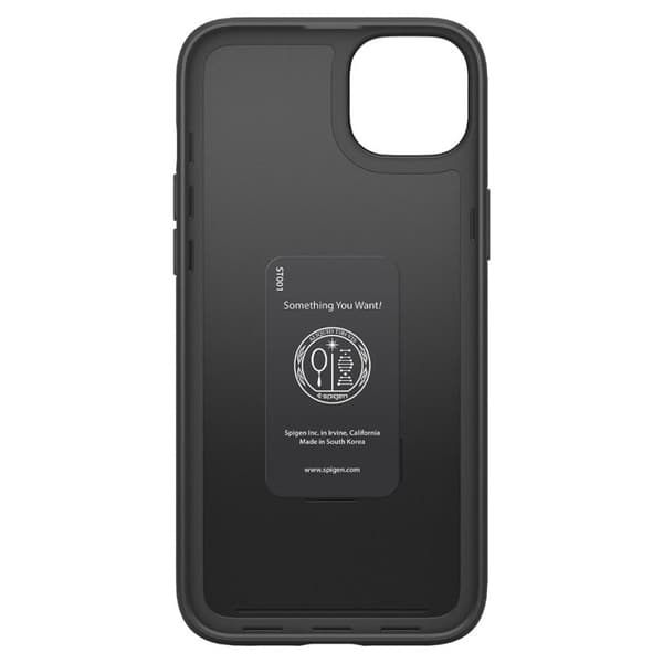 Spigen Thin Fit -suojakuori iPhone 15 Plus / iPhone 14 Plus -puhelimelle (musta)
