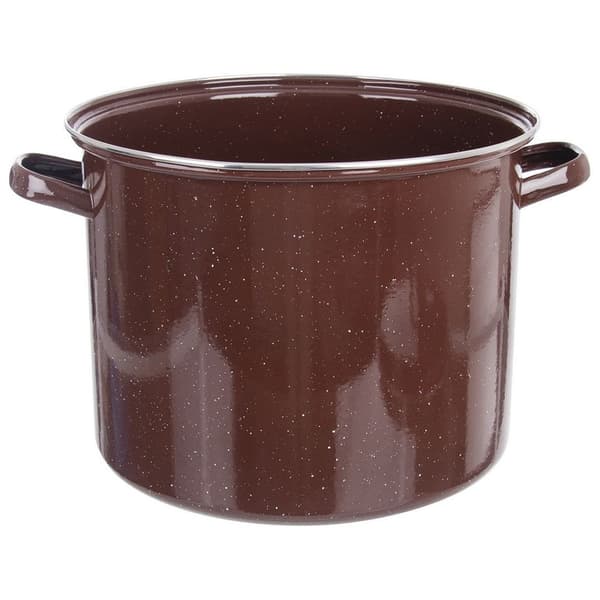Emaljerad brun gryta 32 cm, 20 l