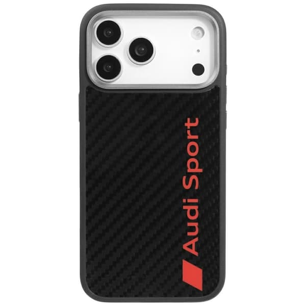 Audi R8 MagSafe-cover i kulfiber til iPhone 17 Pro Max - sort