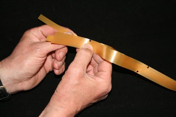 Bånd, sløjfer, 3 cm, 25 stk., røde