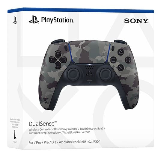 Sony DualSense V3 harmaa naamiointikuvioinen langaton ohjain PS5:lle