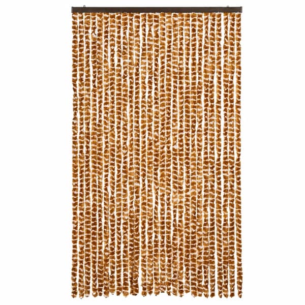 vidaXL Flugnät ockra och vit 118x220 cm chenille