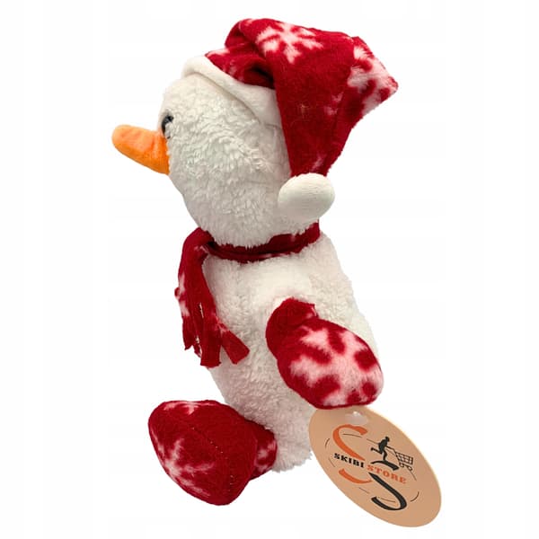 Pluschdjur Julig Snögubbe Halsduk Maskot Vinter Plusch Leksak