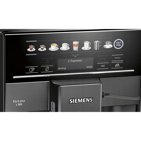 Siemens TE 651319RW espressomaskine, 1,7 l, metallisk sort