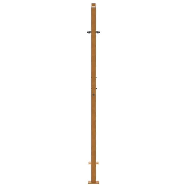 vidaXL havelåge 105x155 cm rustfrit stål med bladmønster