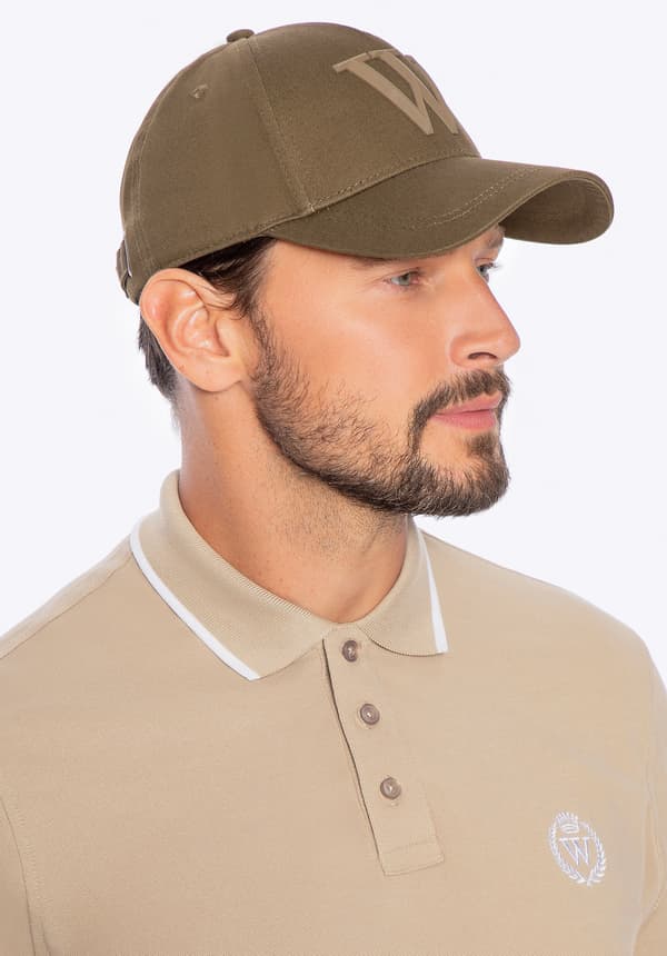 Wittchen Herr Bomull Basebollkeps Unisex Khaki Khaki Bomull