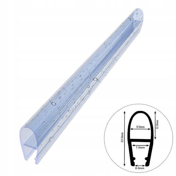 Tætning til brusekabine DK04 6mm-7mm 20cm