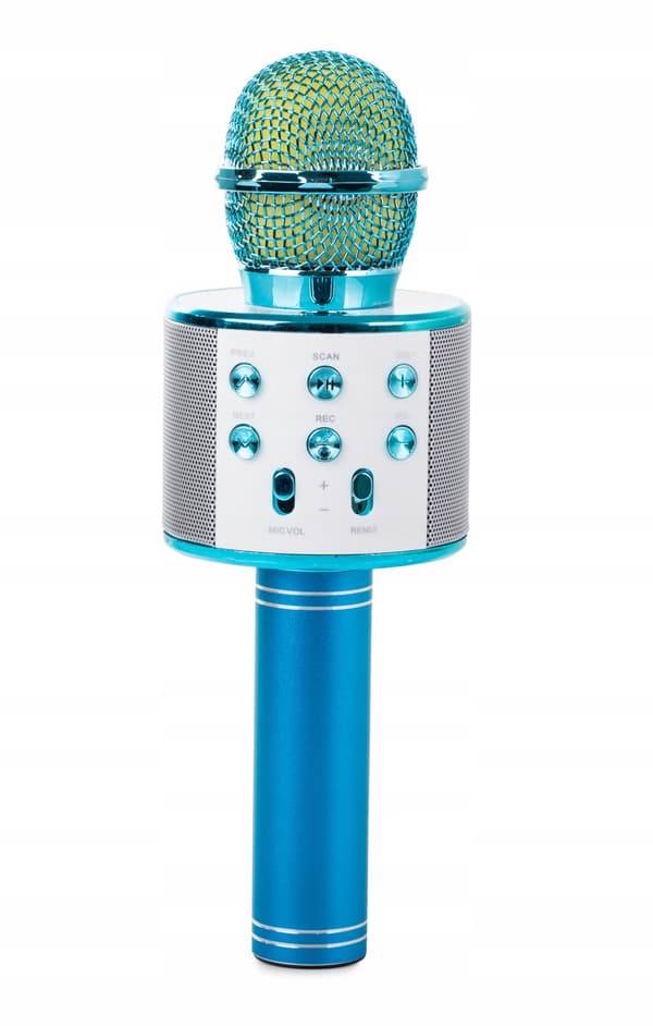 MIKROFON BLUETOOTH WS-858 BLÅ (50) GAB_B