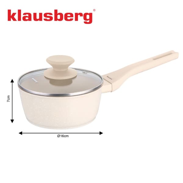 MARMOR UNDERKØDSEL 1,2L MED LÅG KLAUSBERG KB-7987