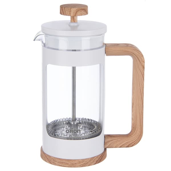 Presskanna i glas för kaffe och te WHITELINE 400 ml