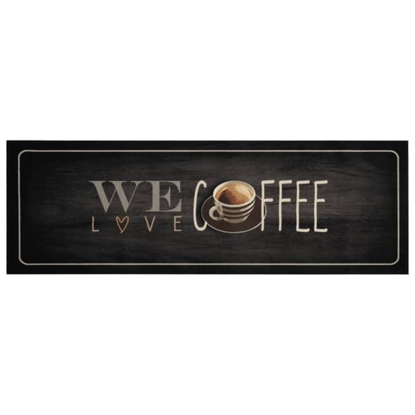 vidaXL Köksmatta kaffe, 60x180 cm, sammet
