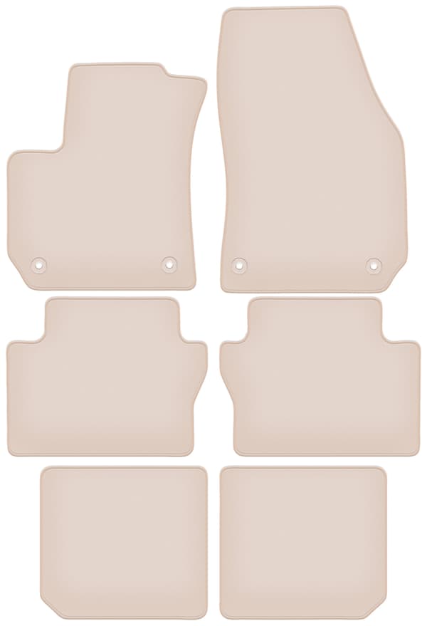 PREMIUM beige måtter til Opel Zafira B minivan 2005-2014