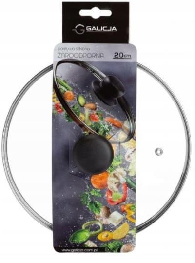 Varmebestandigt glas låg 20 cm