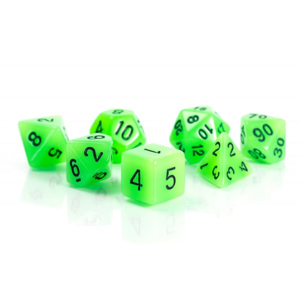 RPG-noppa Firefly hehkuva 7 nopan setti