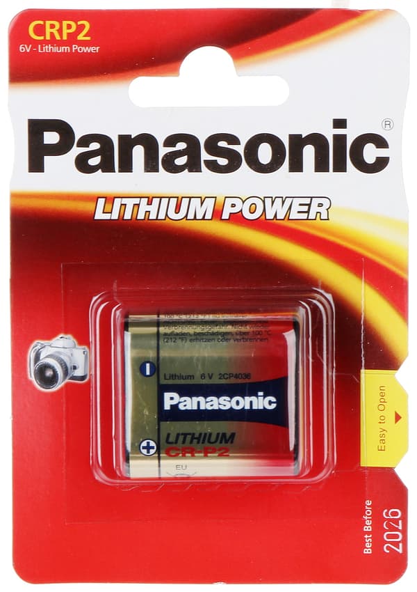 BAT-CRP2 6 V:n litiumparisto Panasonic