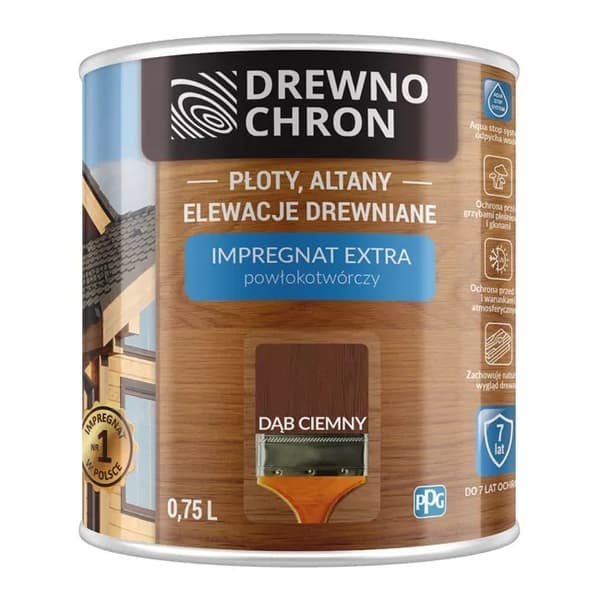 DREWNOCHRON IMPREGNATBEHANDLING MÖRK EK 4.5L - 5IMDR.DĄC4.5