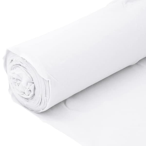 vidaXL geotekstil, hvid, 1x150 m, polyesterfiber
