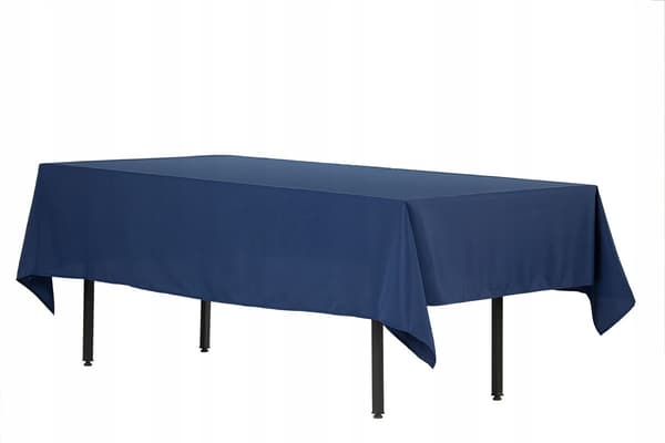 Pletafvisende rektangulær dug, tyk polyester, 280x170 cm, marineblå
