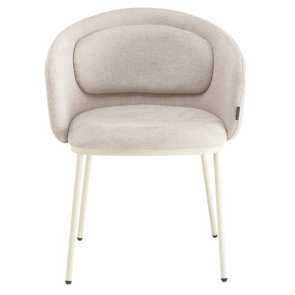 BLUMO polstret stol, beige stof