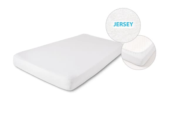 Jerseylakan 110/120x190/200 PREMIUM Vitt