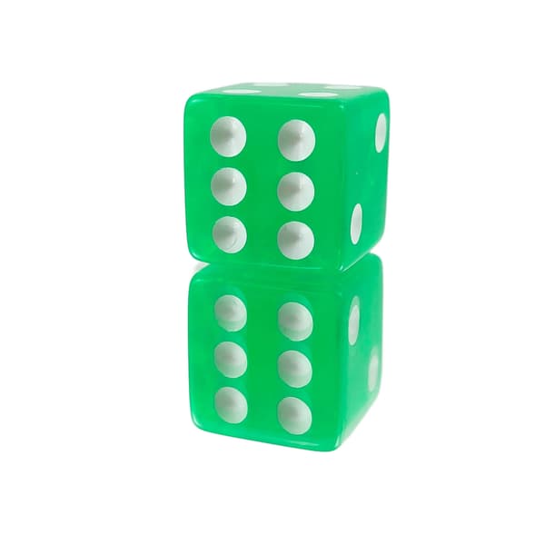 Træalfer RPG terning sekssidet D6 1,6 cm