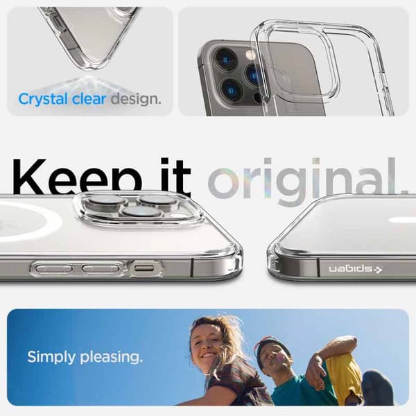 Spigen Ultra Hybrid MagSafe - Etui til iPhone 14 Pro (Hvid)