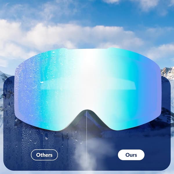 Qunature Hvide Rammeløse Skibriller - Hvide