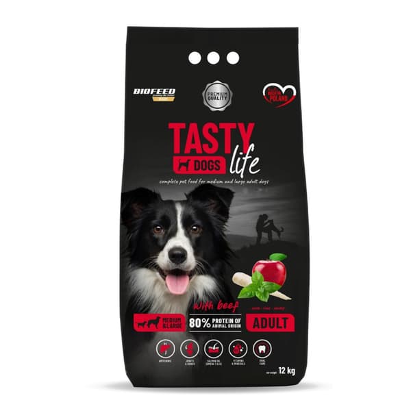 Tørfoder til hunde BIOFEED Tasty Dogs Life Adult 12 kg
