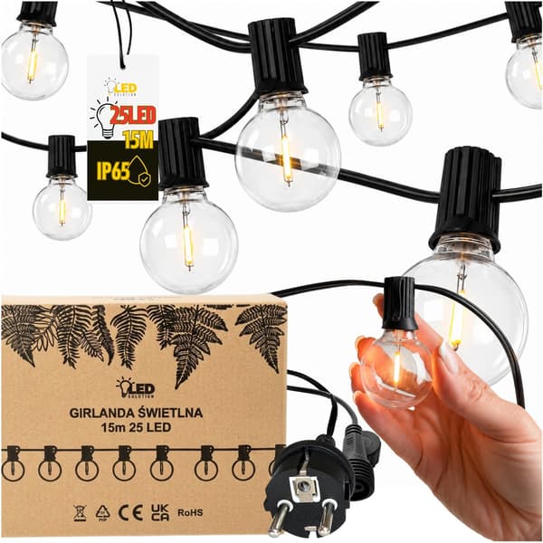 LED LØSNING - Havegirlande - 15m 25LED - M2