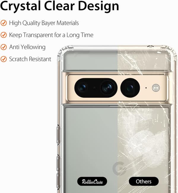 GOOGLE PIXEL 7 PRO MOBILSKAL TRANSPARENT