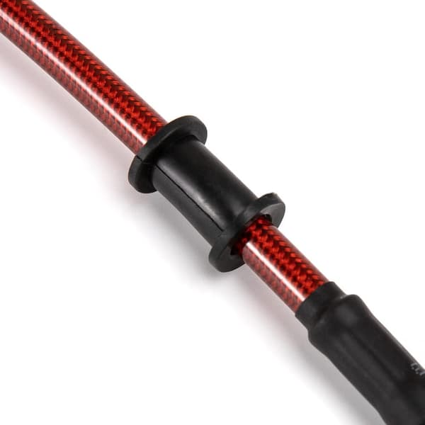 MOTORCYKELBROMSSLANG KORT FLEXIBEL RÖD 63 CM LÄNGD