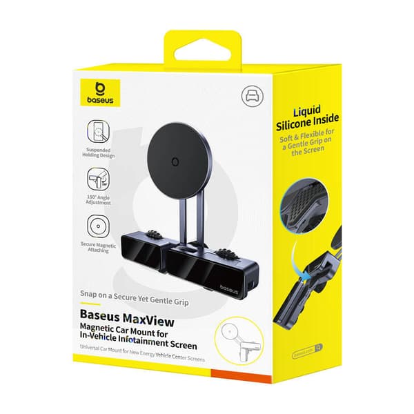 Baseus MaxView magneettinen autonpidike näytölle (harmaa)