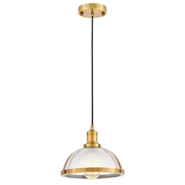 Glashängande lampa BRICO mässing
