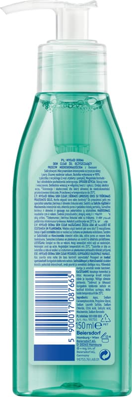 NIVEA Derma Skin Clear puhdistava geeli 150 ml